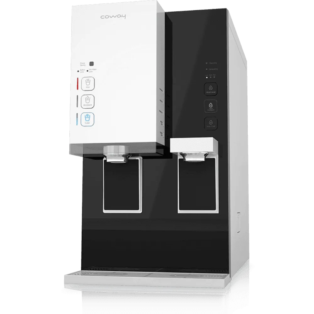 Coway Inception water purifier, angled view