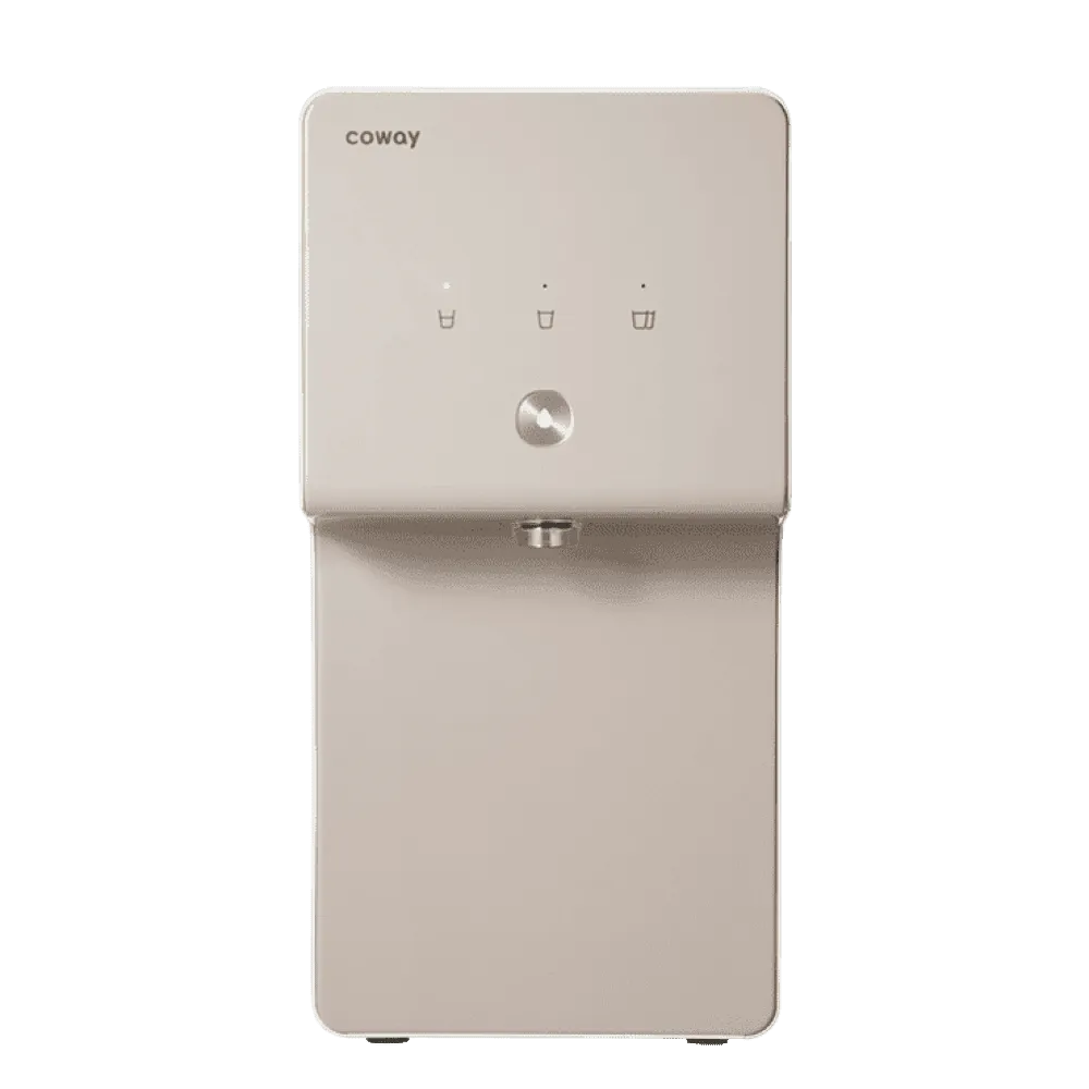 Coway Cinnamon water purifier, front view